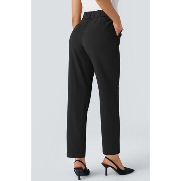 Halara High Waisted Side Pocket Solid Work Tapered Pants - Picture 2 of 12